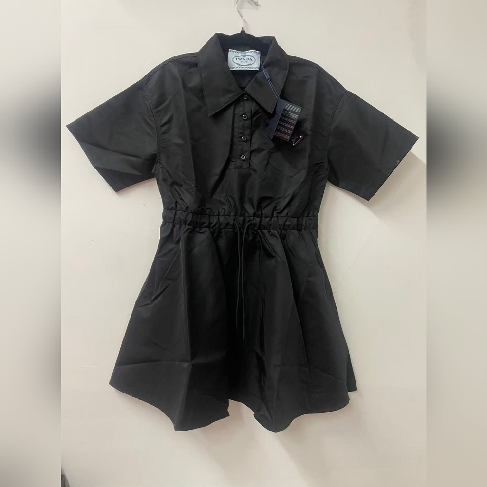 Prada Black Short Sleeve Dress